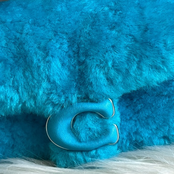 CP940 - Coach The Lil Nas X Drop Tabby Shoulder Bag 12 in Shearling - Picture 2 of 14